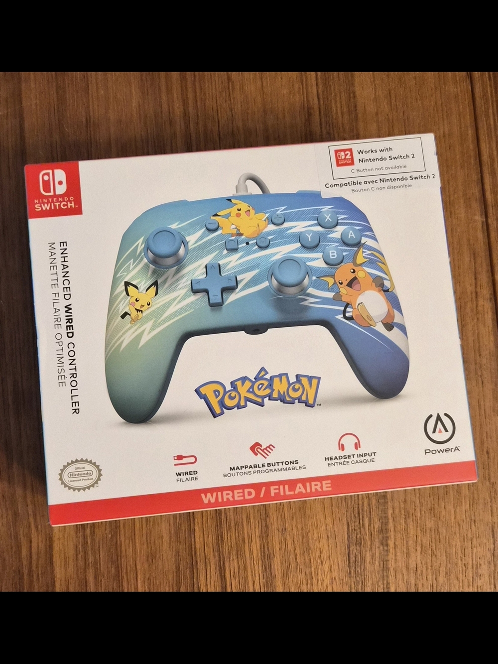 NEW PowerA Pokémon Enhanced Wired Controller for Nintendo Switch & Switch 2